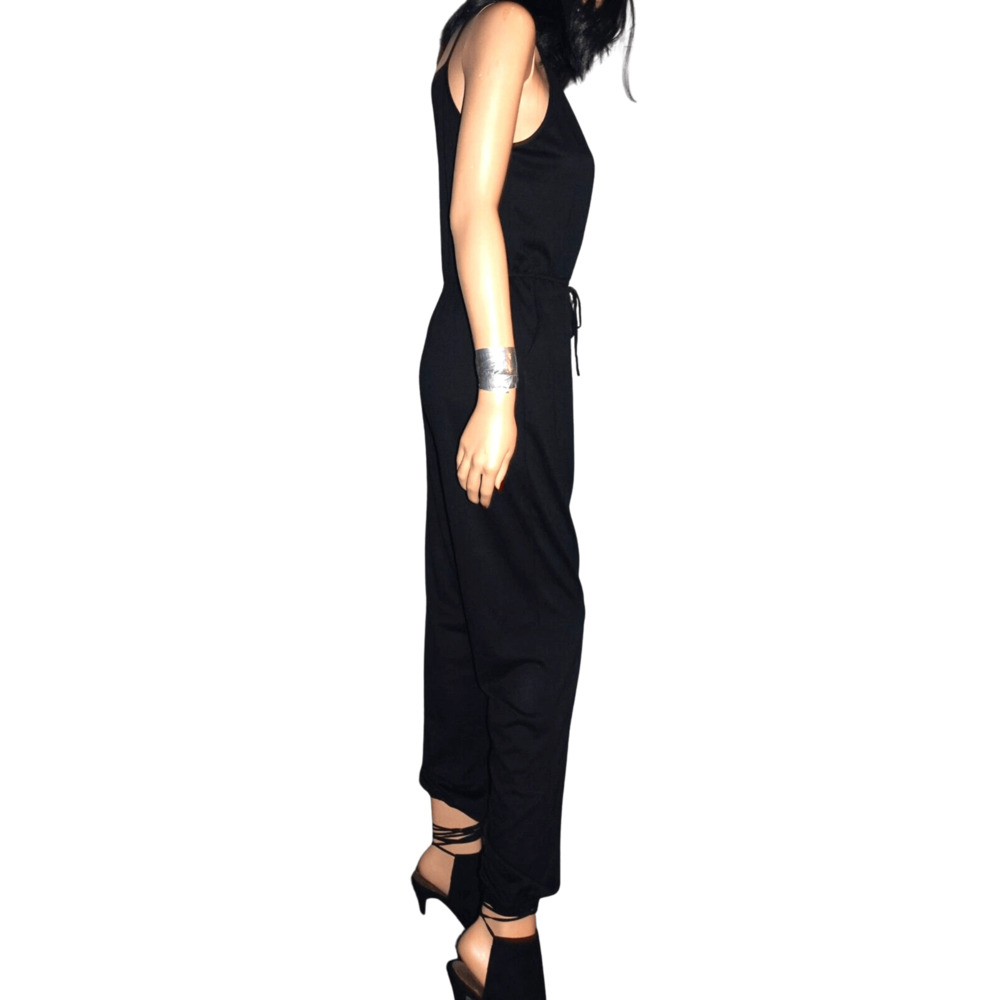 Black Jumpsuit, Spaghetti Strap, Women's Cupshe, Soft Stretch, Sz Large - Picture 7 of 11